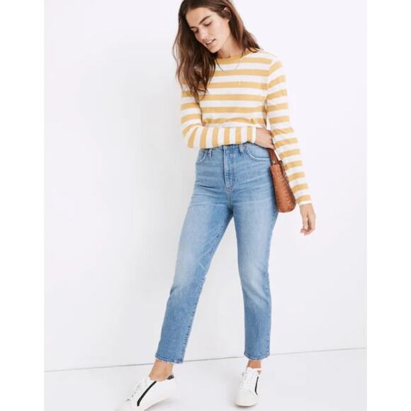 Madewell Classic Straight Jeans in Nearwood Wash M3520 Size 28